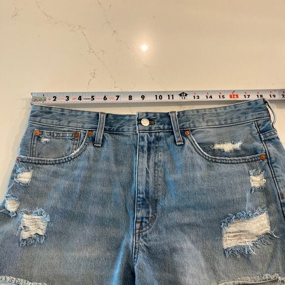 Madewell Relaxed Denim Shorts in‎ Renfield Wash Size 31 - Picture 6 of 8